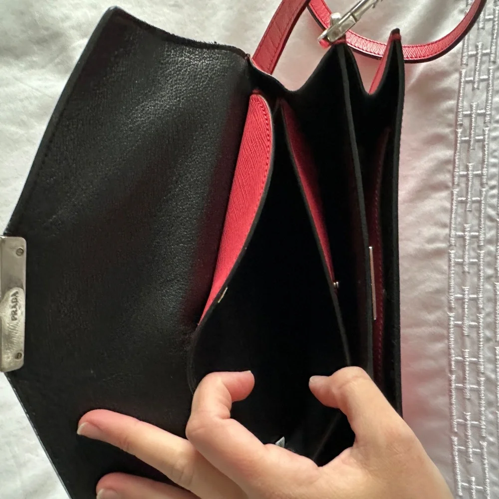 Prada Fuoco Saffiano Lux Leather Crossbody Bag BN0924 - Picture 8 of 10